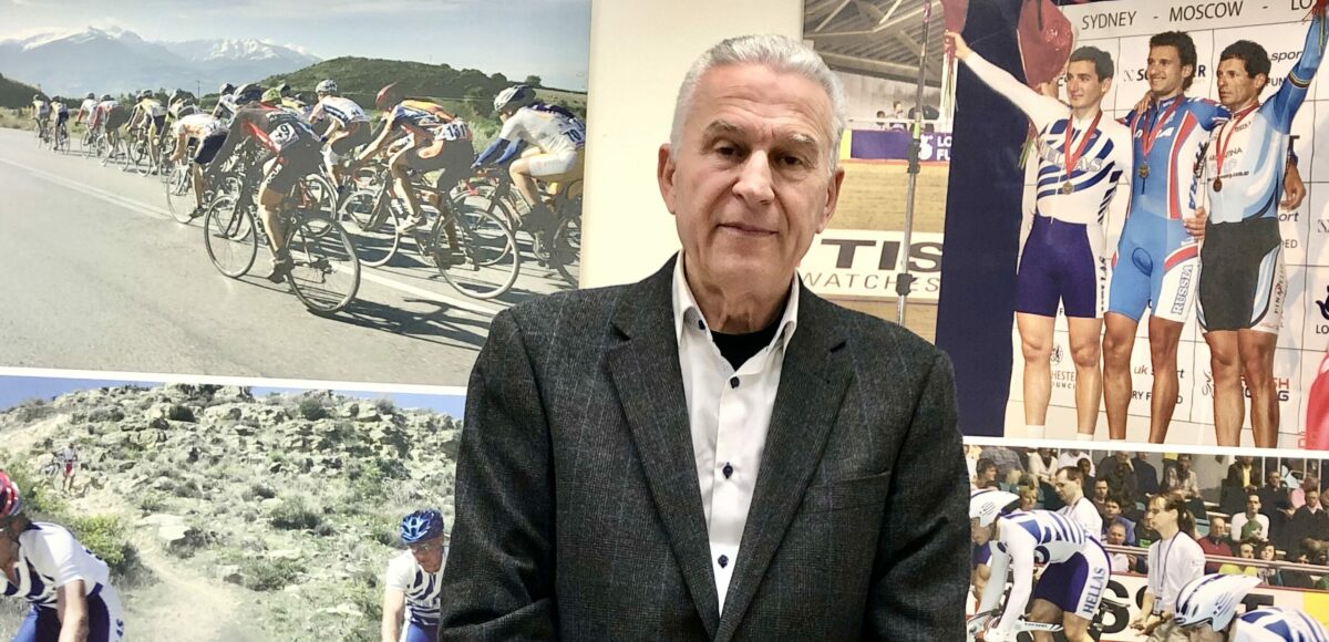 Ο πρόεδρος της Ελληνικής Ομοσπονδίας Ποδηλασίας κ. Βασίλης Διαμαντόπουλος