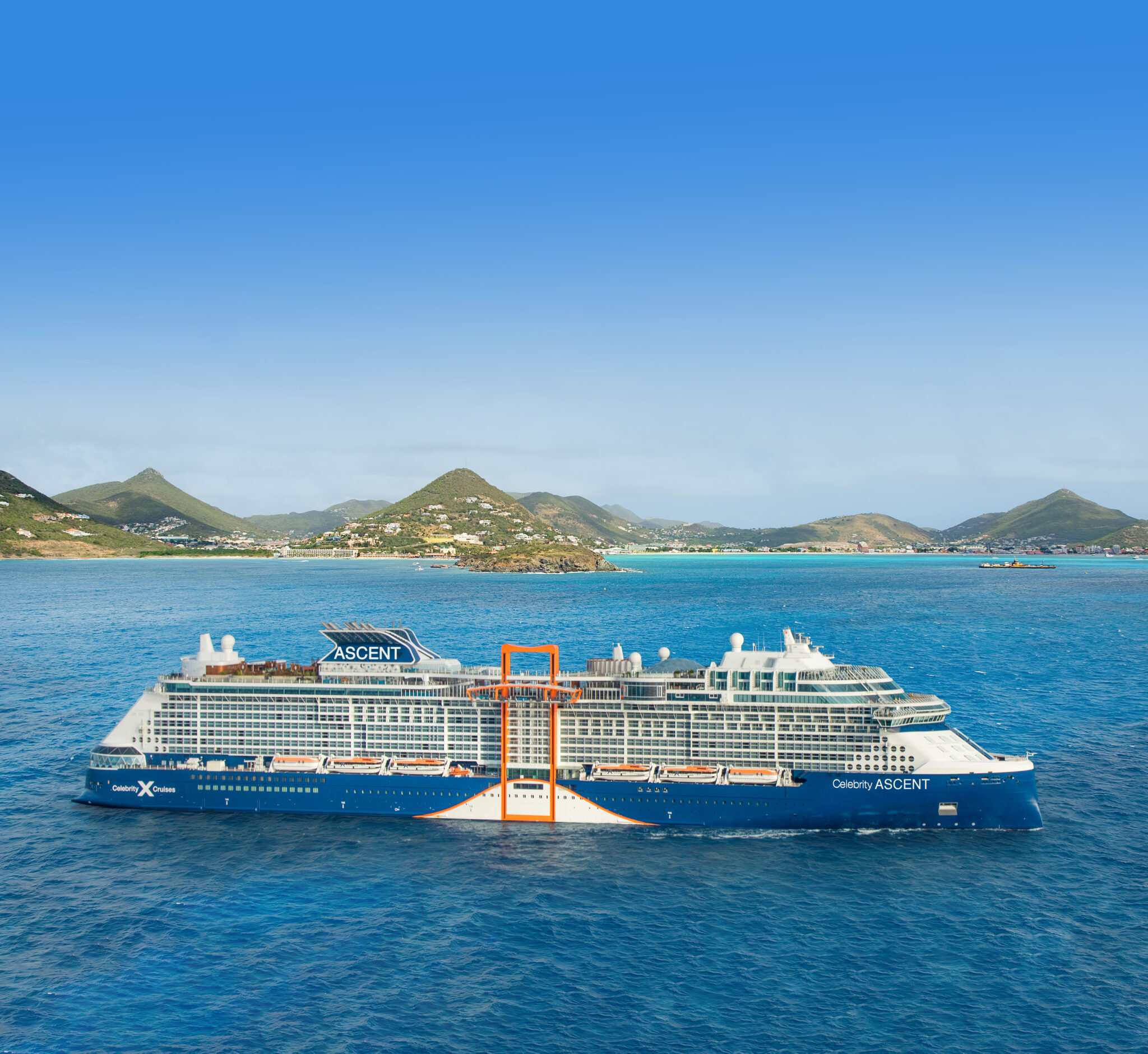 Celebrity Ascent in the Caribbean, Celebrity Cruises' newest ship launching Fall 2023